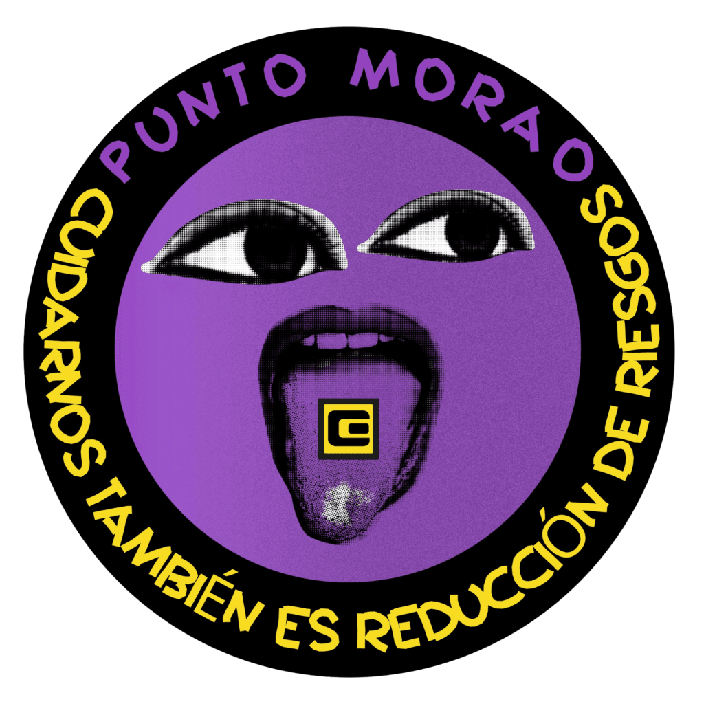 logo punto morao. Cuidarnos también es reducción de riesgos