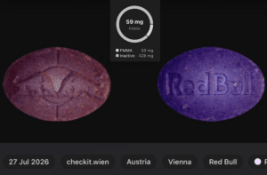 PMMA + MDMA en pastilla Red Bull Austria